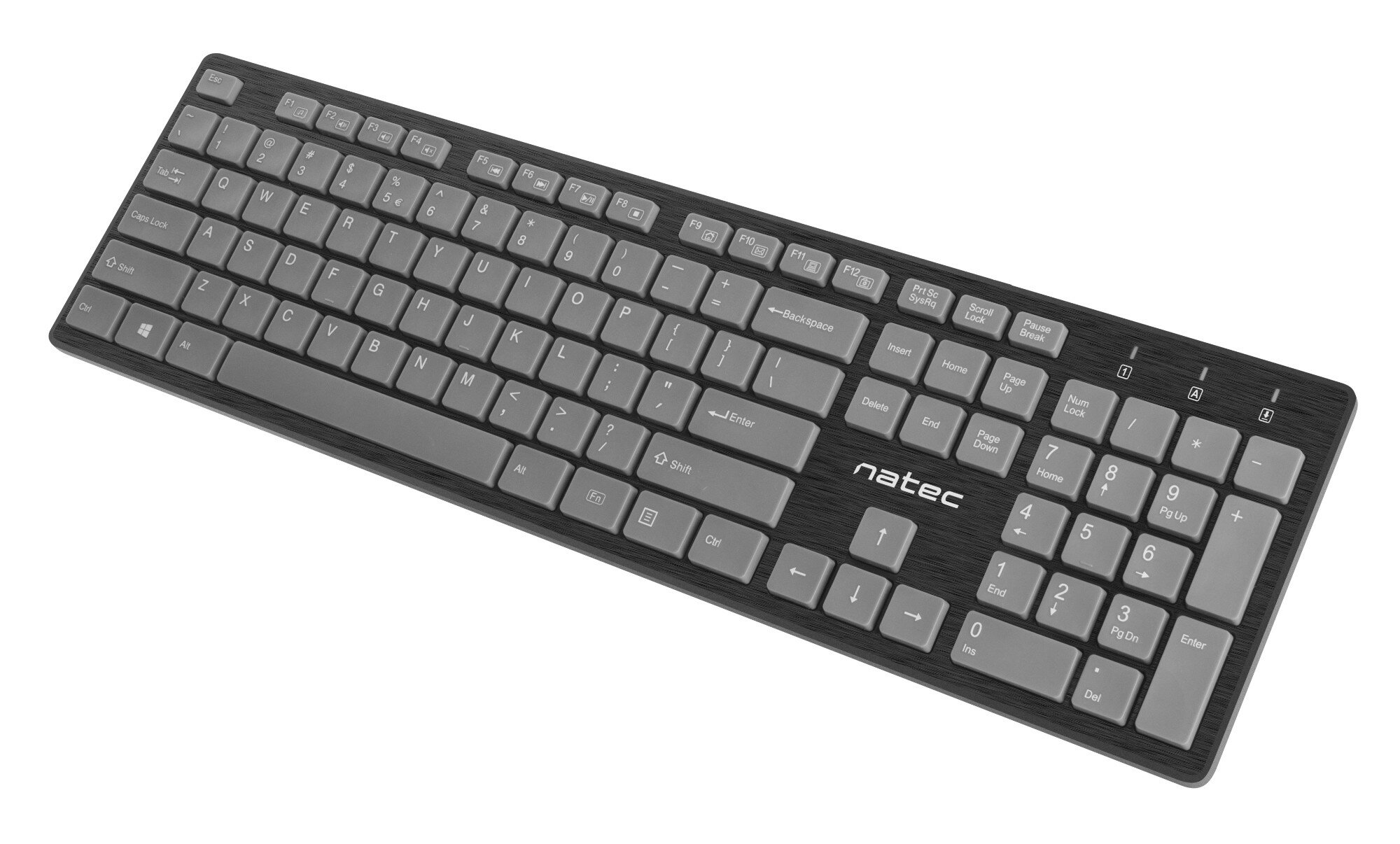 Zestaw klawiatura + mysz + głośniki + podkładka NATEC Tetra Czarno-szary NKL-1179