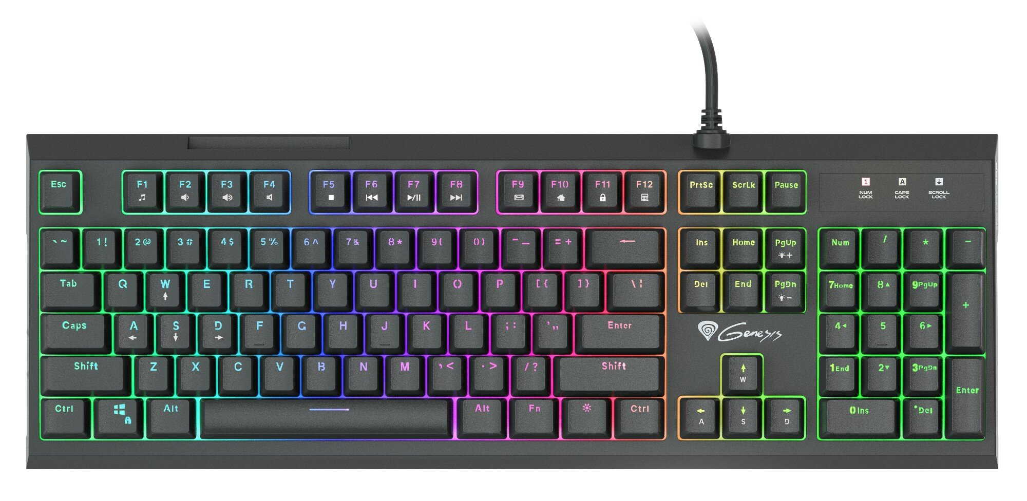 Klawiatura przewodowa GENESIS Thor 200 RGB