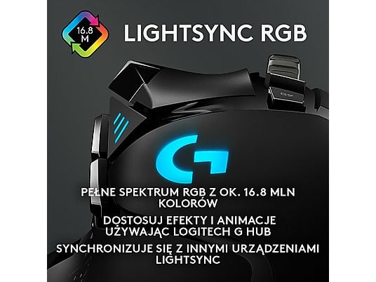 Mysz przewodowa LOGITECH G502 Hero 910-005470