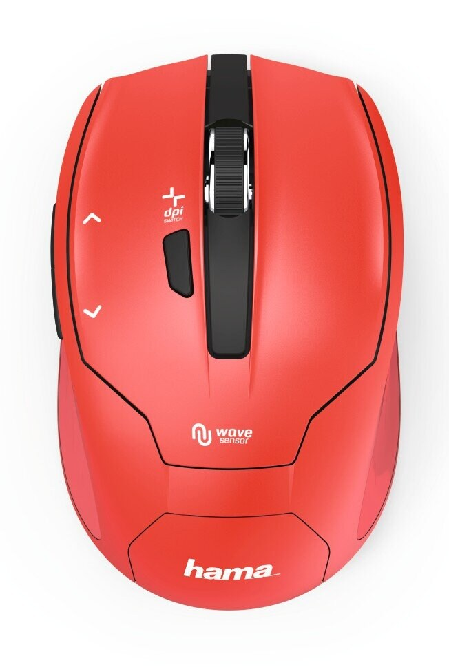Mysz bezprzewodowa HAMA Milano Czerwony 182640