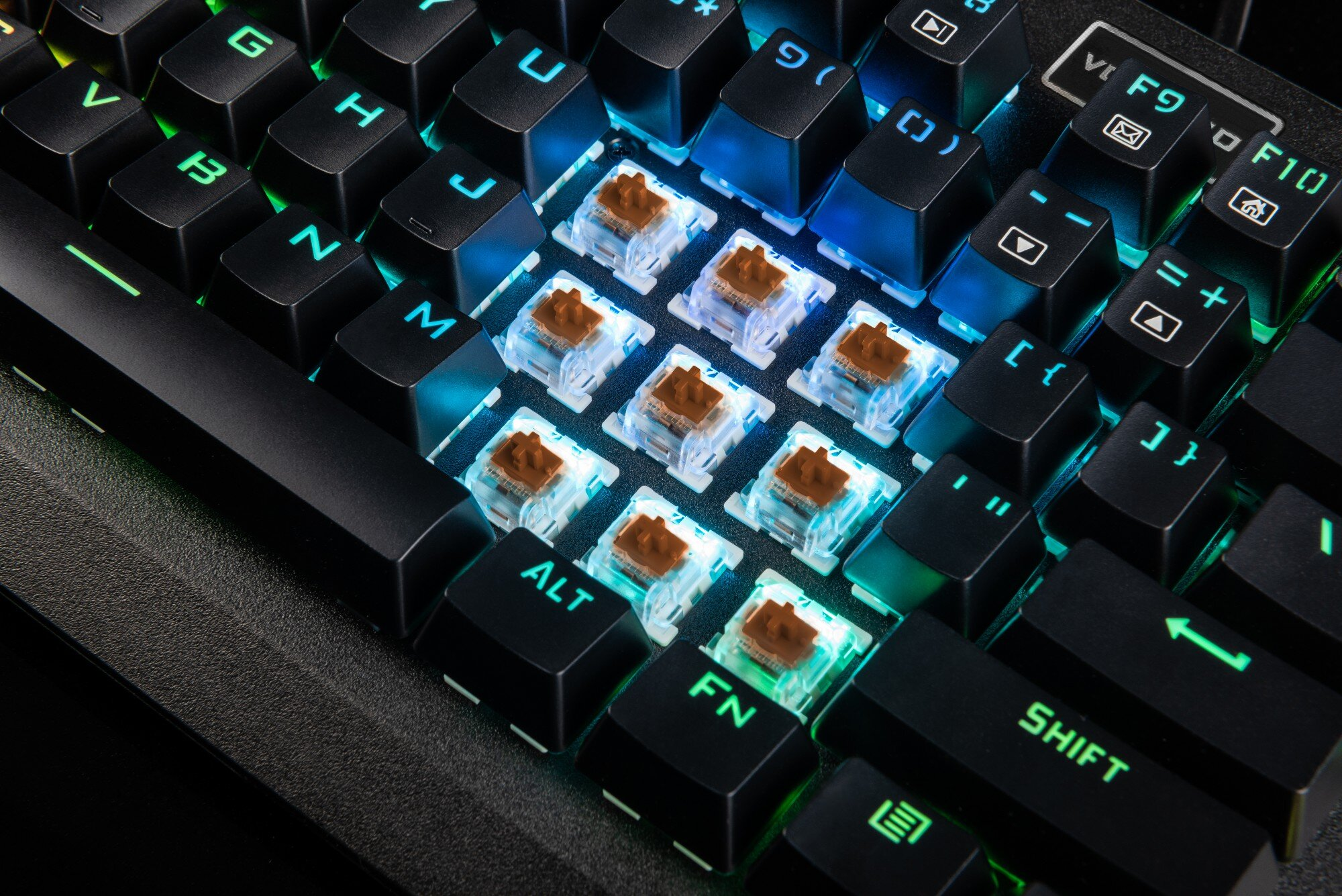 Klawiatura USB MODECOM Volcano Hammer RGB Outemu Brown K-MC-HAMMER-U-BROWN-RGB-US