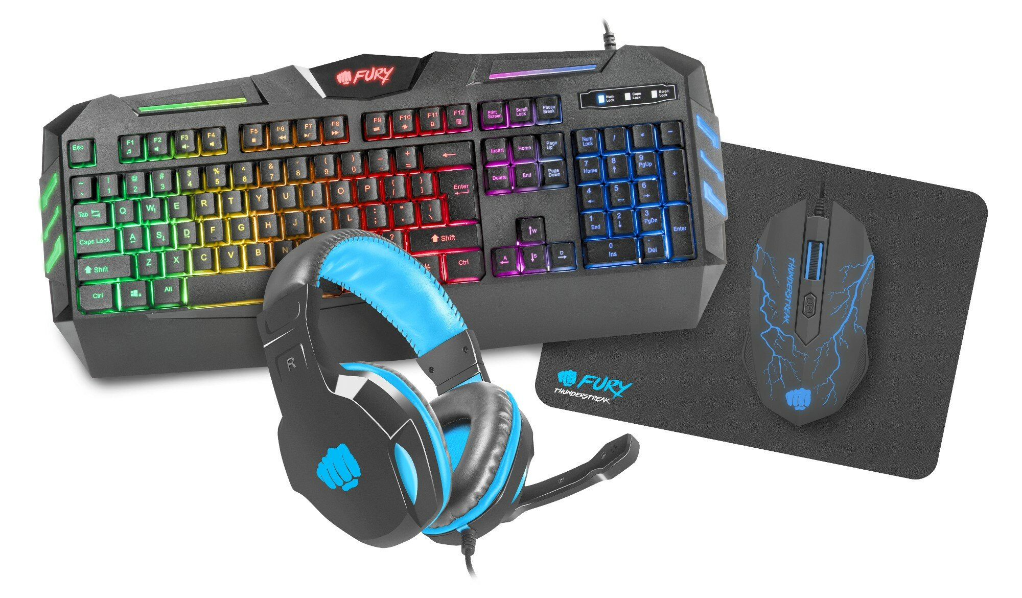 Zestaw dla graczy 4w1 FURY Thunderstreak 2.0