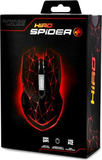 Mysz USB HIRO Spider+ Czarny