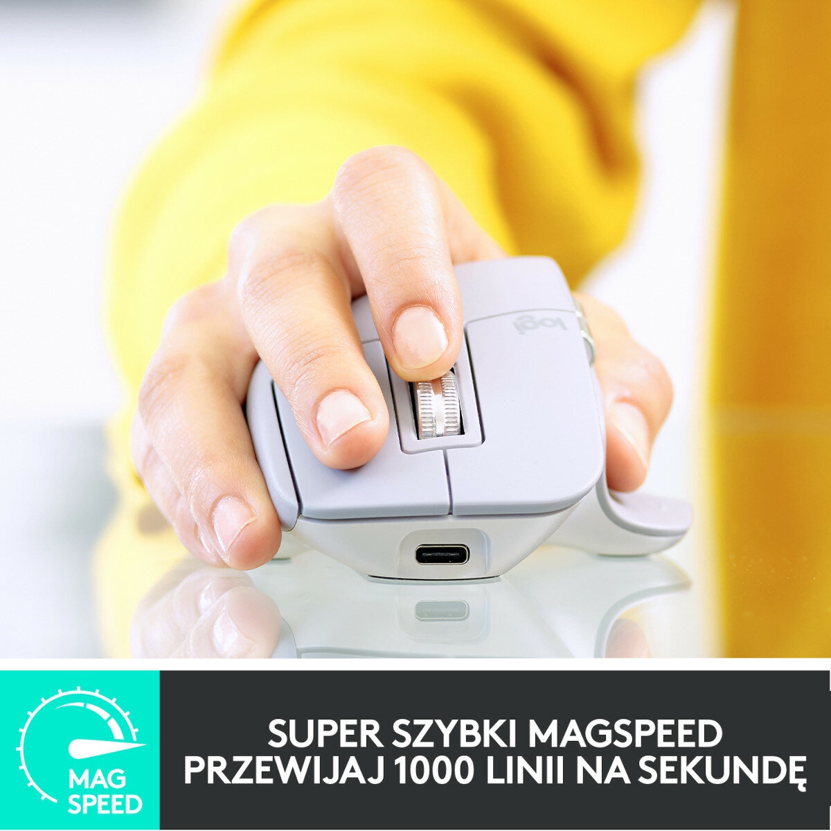Mysz bezprzewodowa LOGITECH MX Master 3 Szary 910-005695