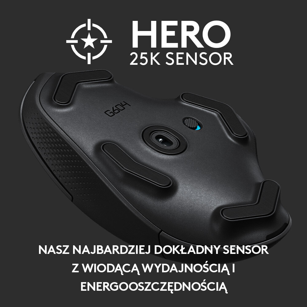Mysz bezprzewodowa LOGITECH G604 Lightspeed Wireles Gaming Czarny 910-005649