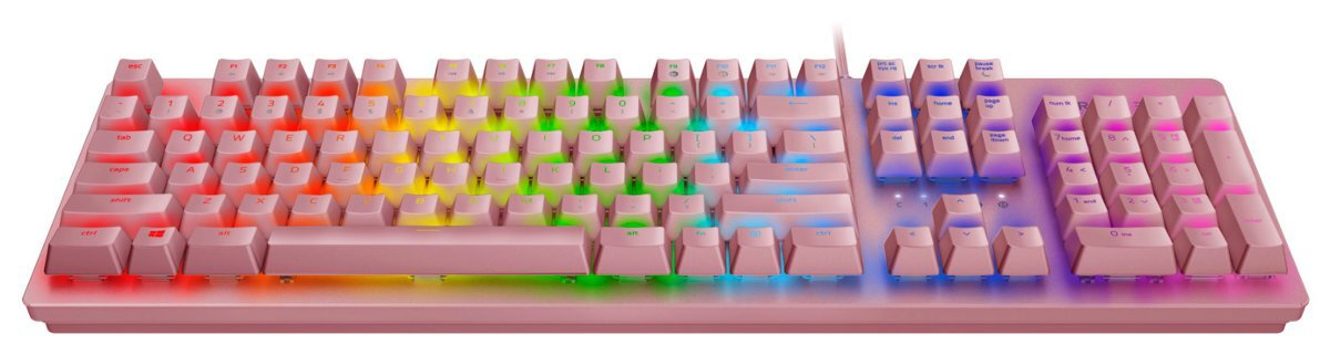Klawiatura przewodowa RAZER Huntsman Różowy (Quartz) RZ03-02521800-R3M1