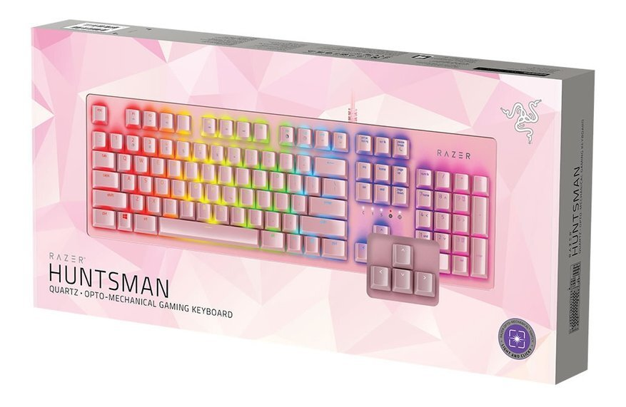 Klawiatura przewodowa RAZER Huntsman Różowy (Quartz) RZ03-02521800-R3M1