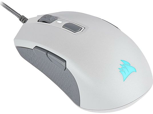 Mysz przewodowa CORSAIR M55 RGB Pro Ambidextrous Multi-Grip Biały