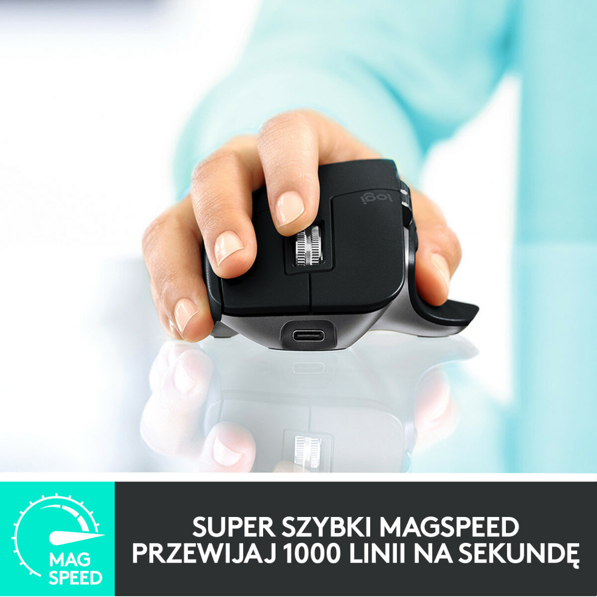 Mysz bezprzewodowa LOGITECH MX Master 3 for Mac Szary 910-005696