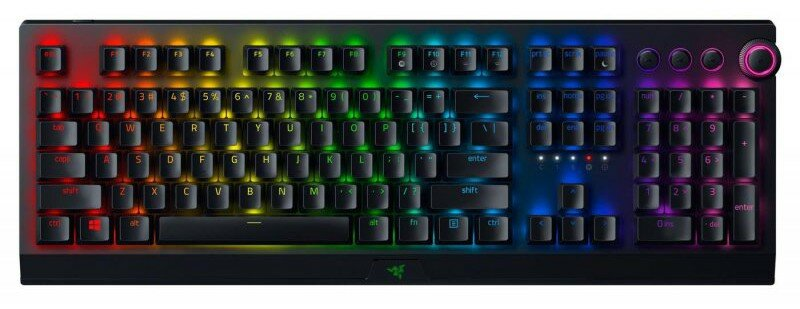 Klawiatura bezprzewodowa RAZER BlackWidow V3 Pro - Green Switch Czarny