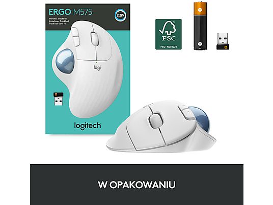 Trackball LOGITECH ERGO M575 Białawy