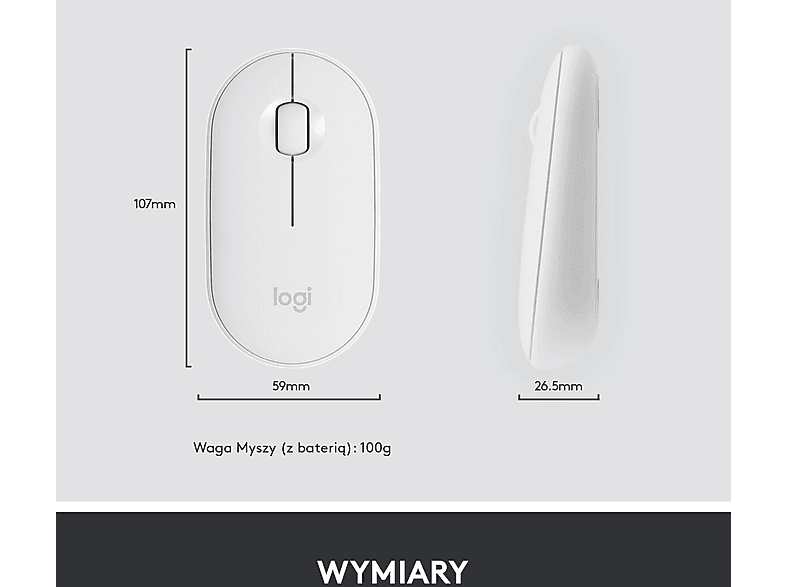 Zestaw LOGITECH MK470 Biały – zdjęcie 2