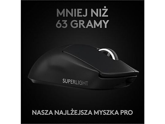 Mysz bezprzewodowa LOGITECH PRO X Superlight Czarny 910-005880
