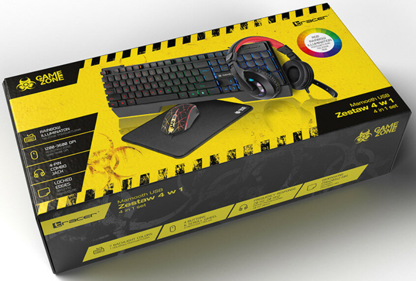 Gamingowy zestaw 4w1 TRACER Mamooth