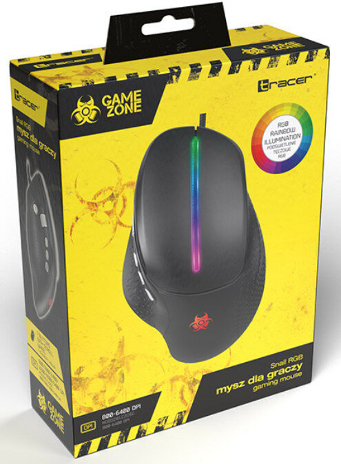 Mysz przewodowa TRACER SNAIL RGB USB