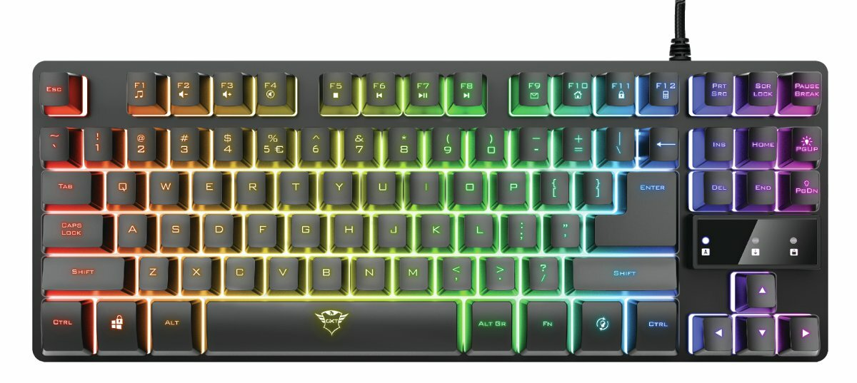 Klawiatura przewodowa TRUST GXT 833 Thado Illuminated RU