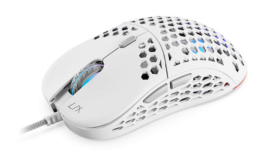 Mysz przewodowa SPC GEAR Lix Biały (Onyx White) SPG080