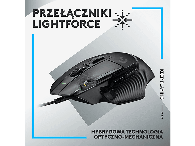 Logitech G502 X Czarna – zdjęcie 2