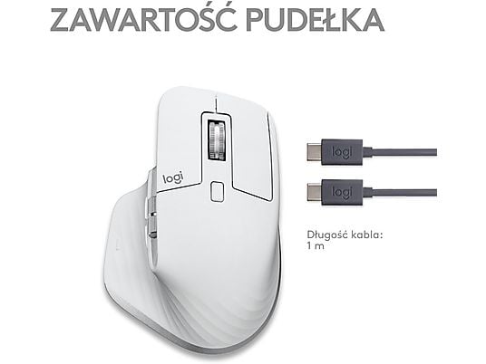 Mysz bezprzewodowa LOGITECH MX Master 3S for Mac Jasnoszary 910-006572