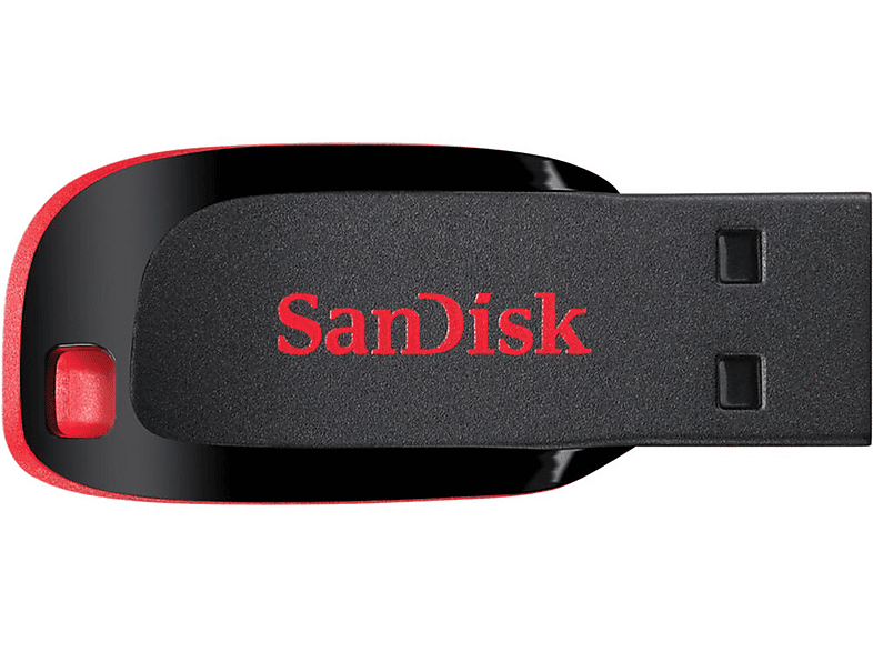 SANDISK Cruzer Blade 128GB USB 2.0 Czarno-czerwony