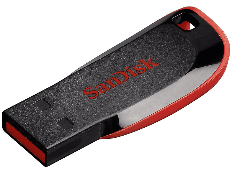 SANDISK Cruzer Blade 128GB USB 2.0 Czarno-czerwony – zdjęcie 2