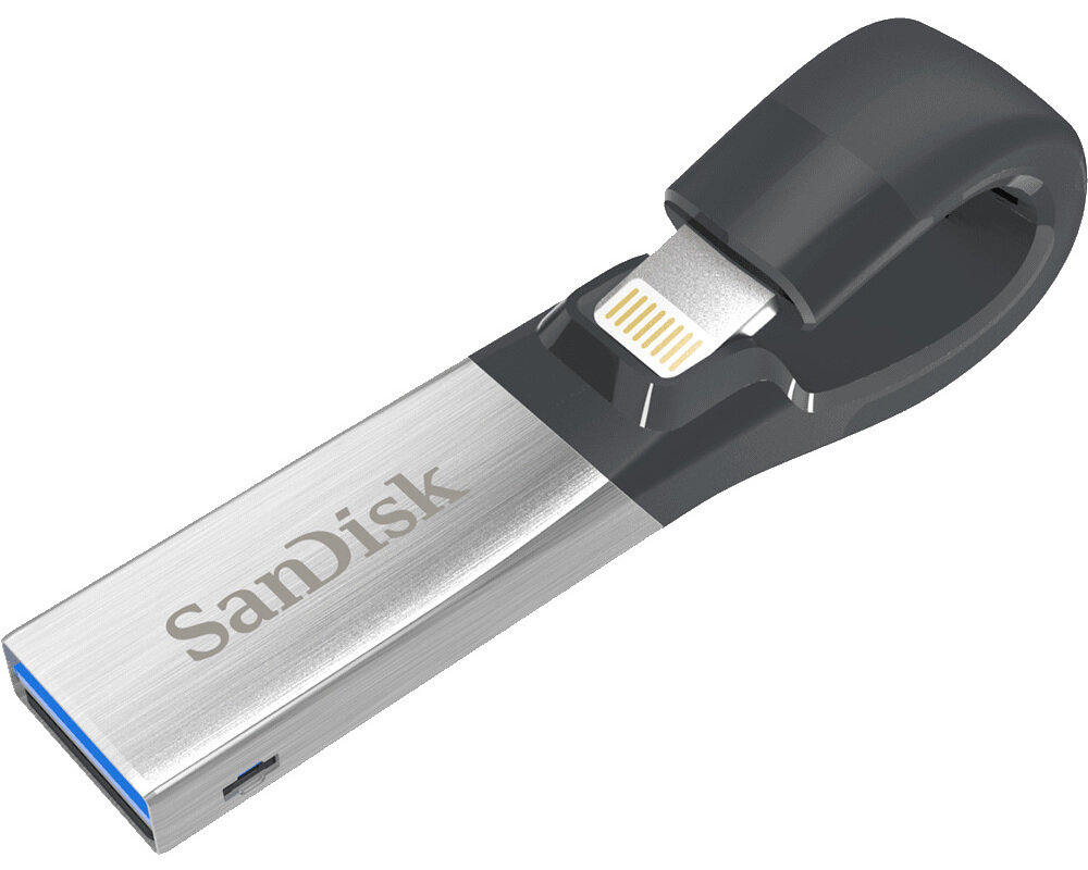 Pamięć USB SANDISK iXpand 16 GB Srebrno-czarny