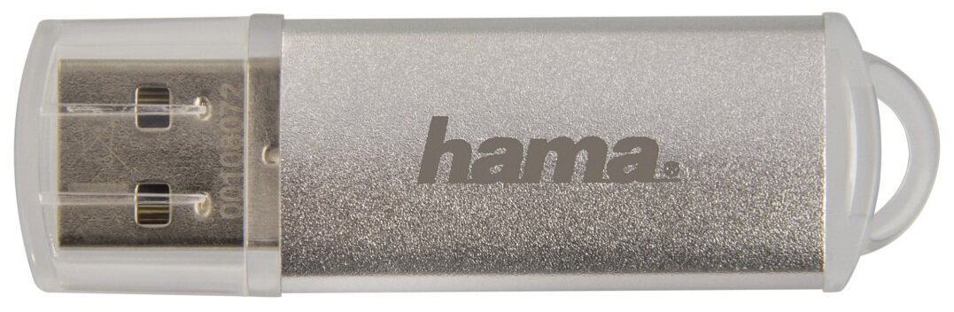 Pendrive HAMA Laeta 128 GB Srebrny