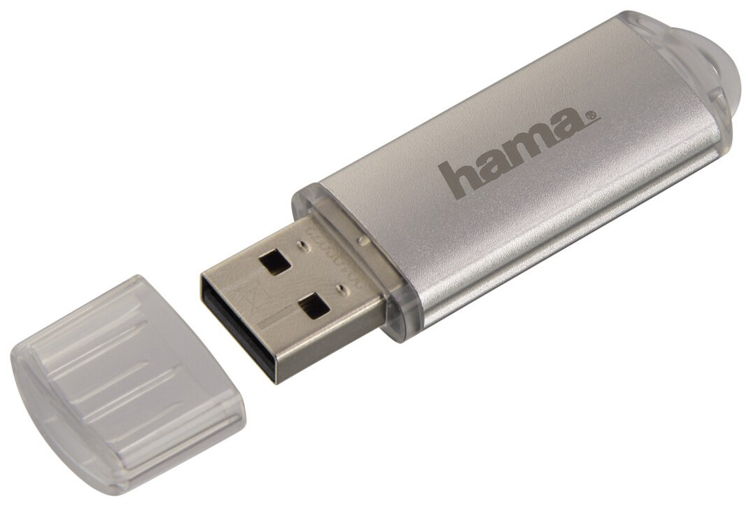 Pendrive HAMA Laeta 128 GB Srebrny