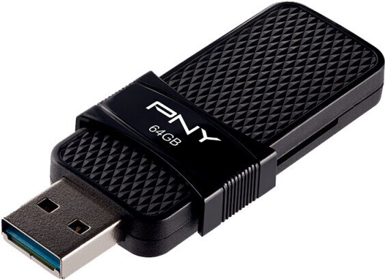 Pamięć USB PNY Duo Link OTG Micro USB 3.0 64GB Czarny
