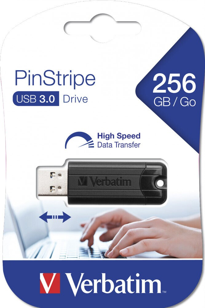 Pamięć USB VERBATIM PinStripe USB 3.0/256GB