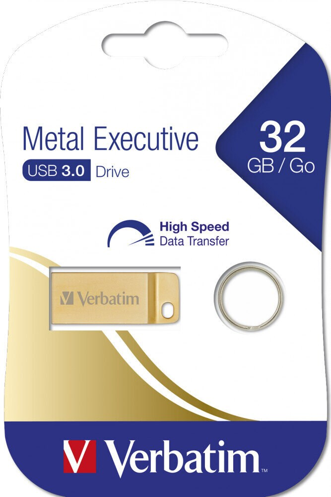 Pamięć USB VERBATIM Metal Executive USB 3.0/32 GB Złoty