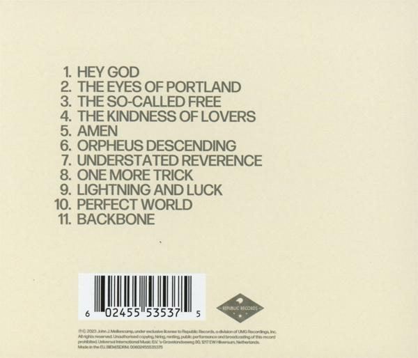 Rückseite einer CD-Hülle mit Titelliste und Urheberrechtsinformationen.