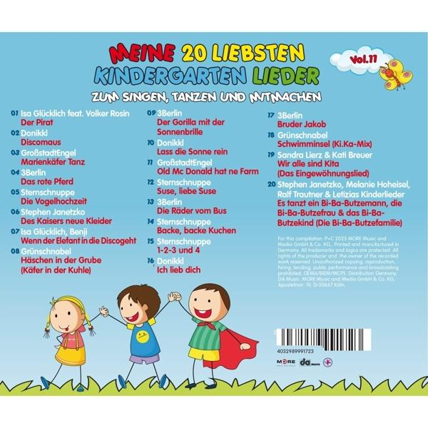 VARIOUS - Meine 20 liebsten Kindergarten Lieder Vol. 11  - (CD)