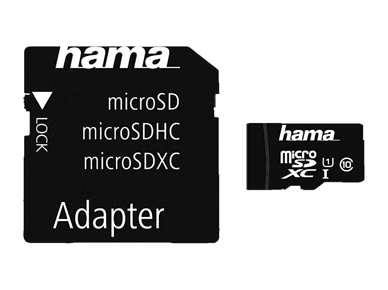 Karta pamięci HAMA microSDXC 64GB Class 10 UHS-I 80MB/s + adapter ...
