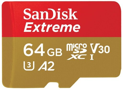 Karta pamięci SANDISK microSDXC Extreme 64GB 160MB/s C10 U3 V30 A2