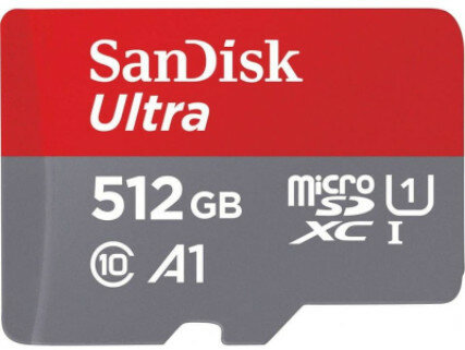 Karta pamięci SANDISK Ultra microSDXC 512GB 120MB/s + adapter SDSQUA4-512G-GN6MA