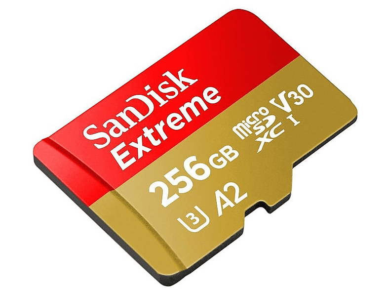 Karta pamięci SANDISK microSDXC Extreme 256GB 190MB/s A2 C10 V30 UHS-I U3 SDSQXAV-256G-GN6MA – zdjęcie 3