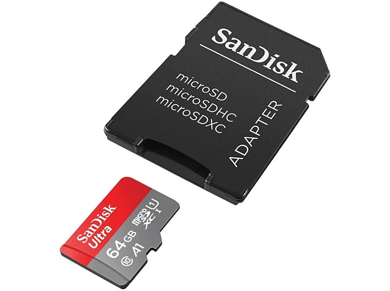 SanDisk Karta Ultra microSDXC 64GB 140MB/s A1 + Adapter SD – zdjęcie 2