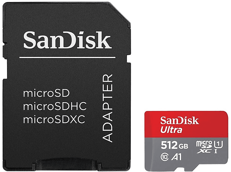 SANDISK　SDSQUAR-512G-JN3MA [512GB] Karta pamięci SANDISK Ultra Android microSDXC 512 GB 150 MB