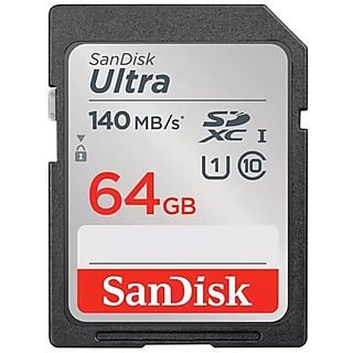 Karta pamięci SANDISK Ultra SDXC 64 GB 140 MB/s C10 UHS-I SDSDUNB-064G-GN6IN