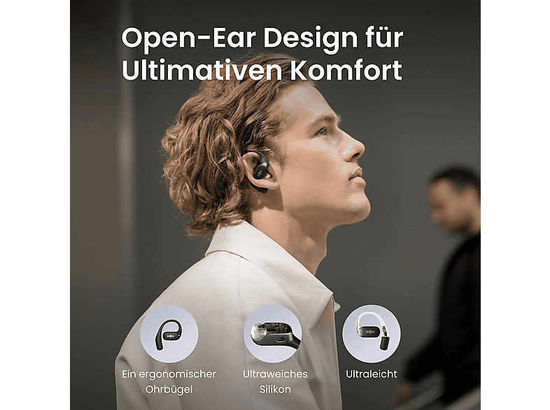 Thumbnail - SHOKZ OpenFit, In-ear Kopfhörer Bluetooth Schwarz