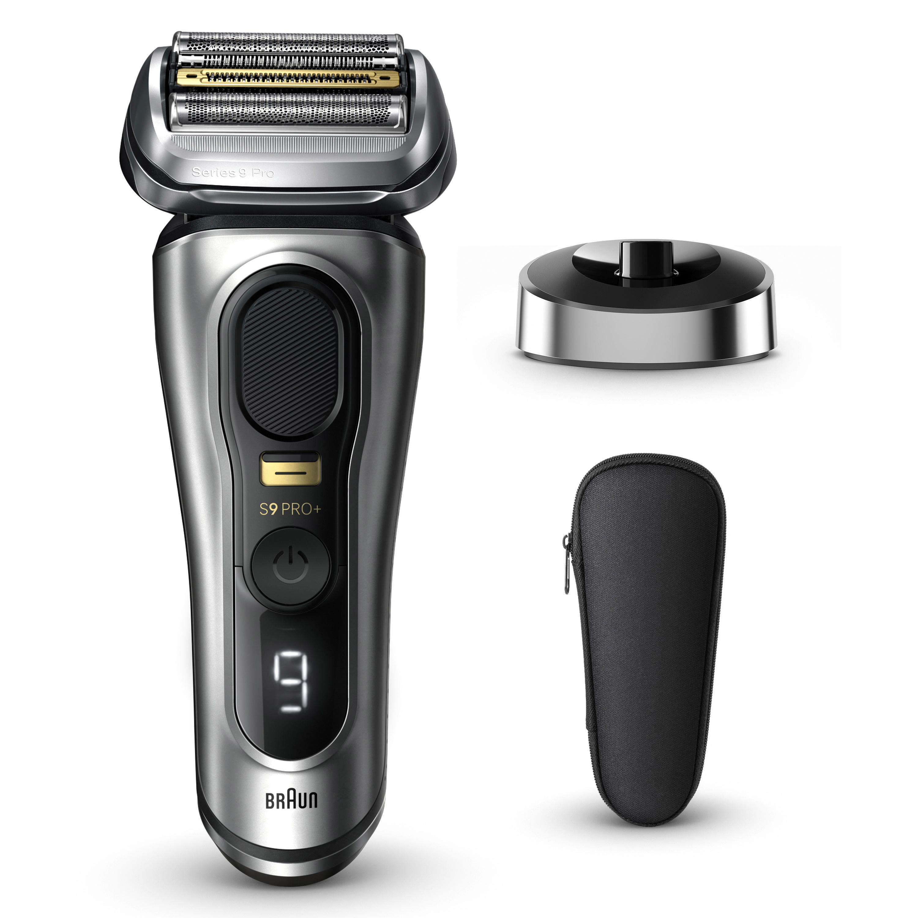 BRAUN Series 9 - 9517s Elektrischer Herrenrasierer (Akkubetrieb, Silber, Trocken- und Nassrasur)