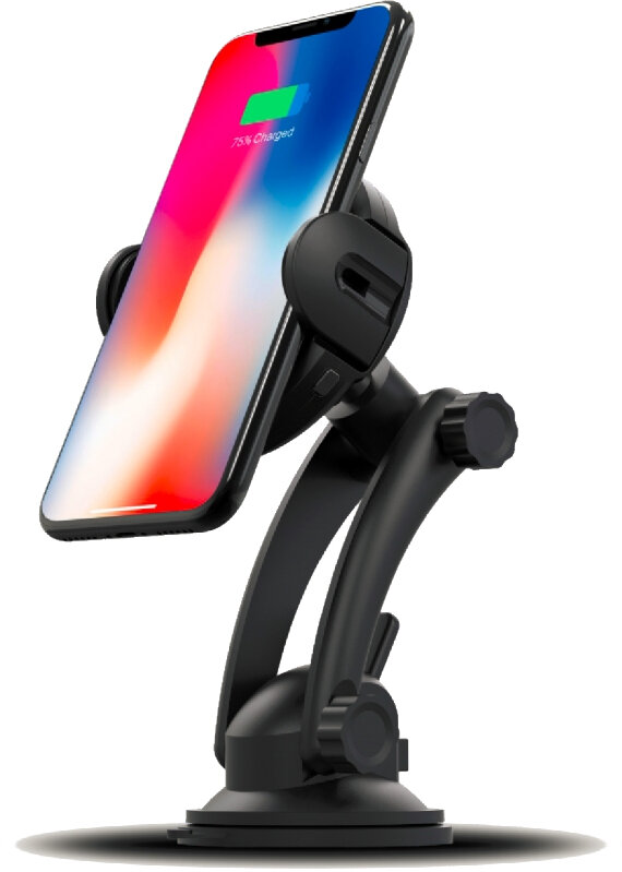 Uchwyt samochodowy WG Infrared Sensor + Wireless Charger Fast Czarny
