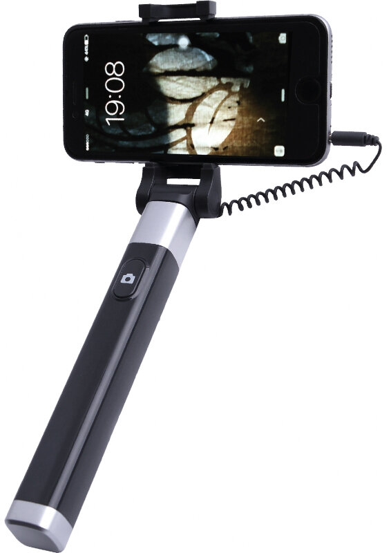 Teleskopowu uchwyt do selfie WG z kablem jack 3,5 mm Czarny