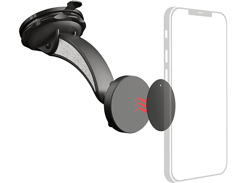 Uchwyt na telefon i smartfon HAMA 201512 Magnet uchwyt samochodowy na szybę – zdjęcie 2