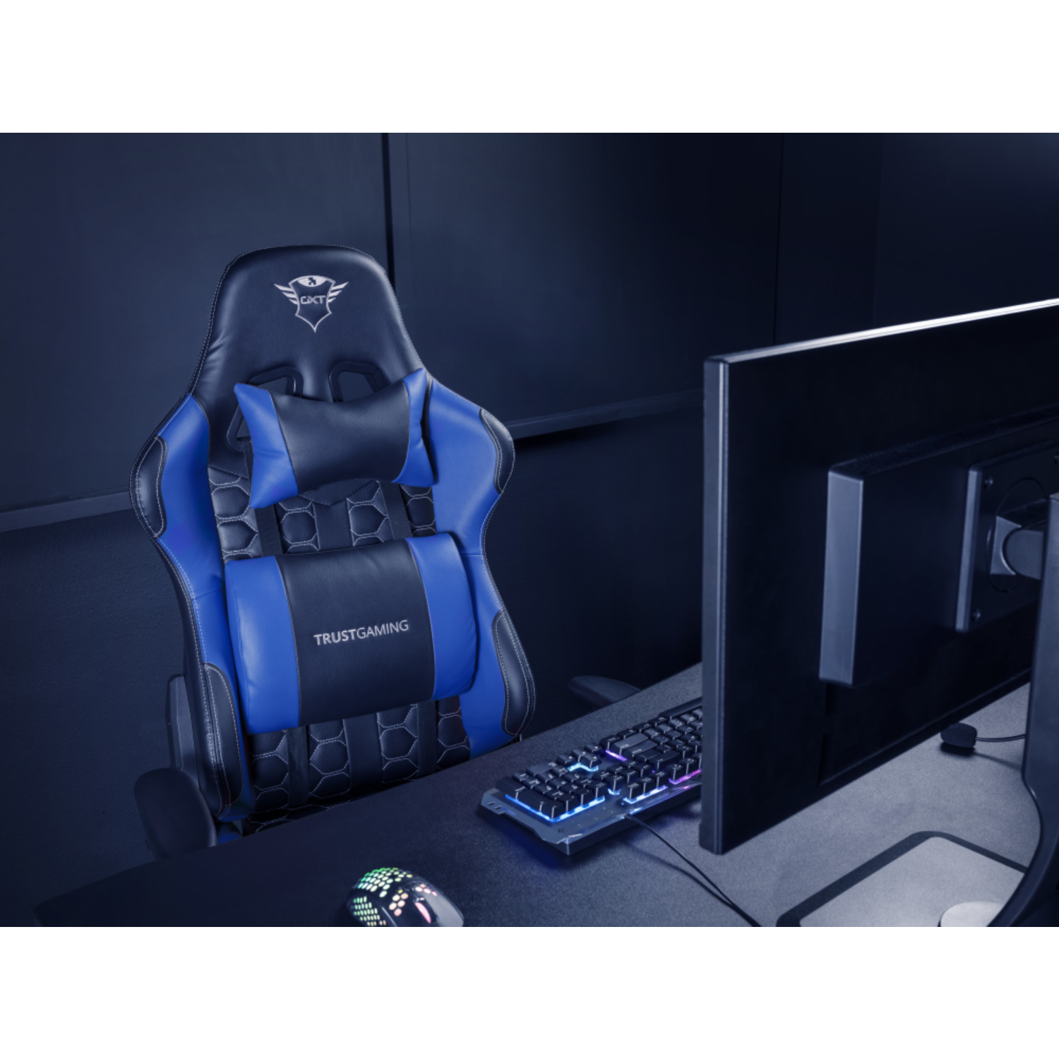 TRUST Gaming GXT 708B Gamestoel - Blauw