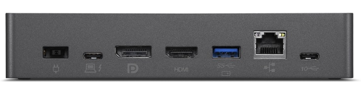Dock - Lenovo Thunderbolt 3 Essential Dock Profesional, 65W, Gigabit Ethernet RJ45, USB, HDMI, DisplayPort 1.4, Gris