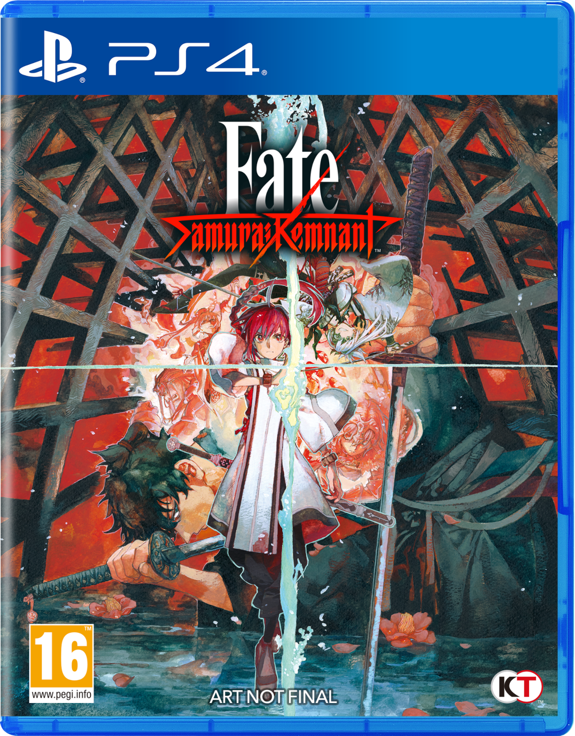 PS4 gamebox voor 'Fate Samurai Remnant'. Met animekunst en blauwe case.