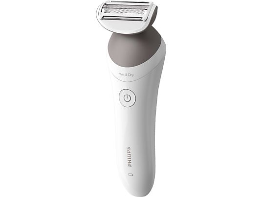 PHILIPS Lady Shaver Series 6000 BRL126/00 - Rasoio da donna (bianco/grigio)