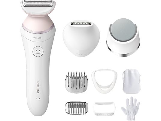 PHILIPS BRL176/00 Satinshave - Depilatori (Bianco/Argento)